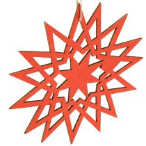 Artikel Julstjärnedekoration i trä för upphängning Ø12/15cm 8 stycken