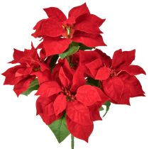 Artikel Julstjärna Röd Konstväxt 5 Blommor 40cm