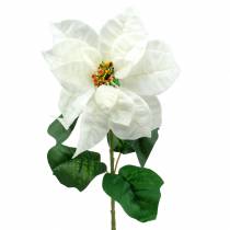 Julstjärna konstgjord blomma vit 67cm