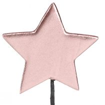 Artikel Julstjärnor på pinne rosa Ø7cm – 2:a val – 24 st