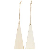 Artikel Dekorativa trätomtehängen för festliga juldekorationer