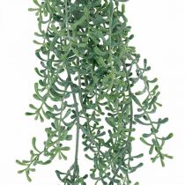 Grön växthängande konstgjord hängväxt med knoppar grön, vit 100cm