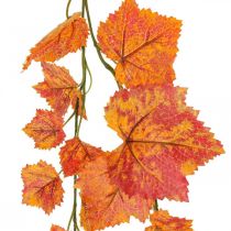 Vinblad girlangblad girlang röd orange höst L210cm