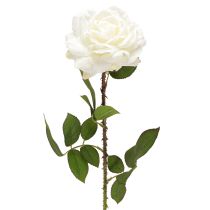 Artikel White Rose Fake Rose on Stam Silk Flower Fake Rose L72cm Ø13cm