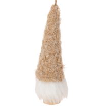Artikel Dekorativ gnomfigur med skägg för upphängning, 17 cm, 6 stycken