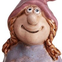 Artikel Gnome Spring Boy Girl Par Lila Rosa H10/14cm 2 st