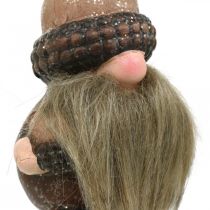 Gnome keramiska kottar och ekollon dekorationsplugg 8 / 8,5 cm 4st