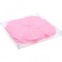 Artikel Skelettblad, rosa dekorativa pilblad 5-9 cm, 200 stycken - Perfekt för gratulationskort och gör-det-själv