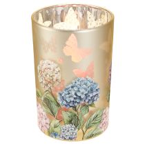 Artikel Glasljushållare med blommotiv för harmoniska levande stunder, 18 cm