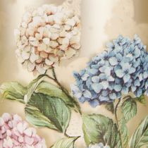 Artikel Dekorativ glaslykta med blommönster för eleganta inredningsdetaljer, 8 cm, 4 stycken.