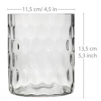 Artikel Lyktglas, blomstervas, glasvas rund Ø11,5cm H13,5cm