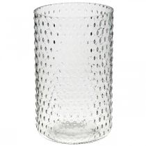 Blomvas, glasvas, ljusglas, glaslykta Ø11.5cm H18.5cm