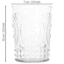 Artikel Glasorkanlykta, ljushållare, värmeljushållare, glas Ø7,5 cm H10 cm