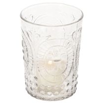 Artikel Glasorkanlykta, ljushållare, värmeljushållare, glas Ø7,5 cm H10 cm