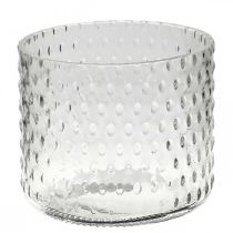 Lyktglas, värmeljushållare glas, ljusglas Ø11,5cm H9,5cm