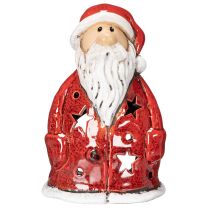 Artikel Jultomten dekorativ figur som värmeljushållare med stjärnor, bordsdekoration, 15 cm