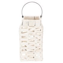 Artikel Hängande lykta, sommardekoration, makramé H35,5 cm B19 cm