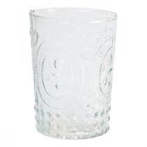 Artikel Lykta glas ljusglas värmeljushållare glas Ø7,5cm H10cm