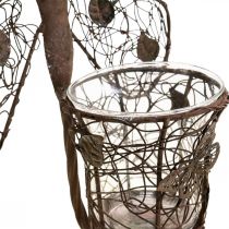 Artikel Lykta metall väggdekoration fjäril rost dekoration 36,5cm