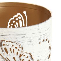 Artikel Lykta metall vitguld fjäril Ø9cm H10cm 4 st