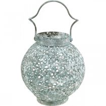 Metalllykta, lykta, ljusstake antik look Ø15cm H22cm