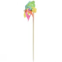 Artikel Pinwheel rosa turkos färgglad sommardekoration Ø15cm H48cm 3st