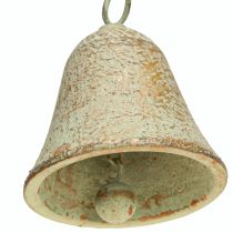 Artikel Vindklocka metallhjärta med klocka antikgrönt guldrost 46cm