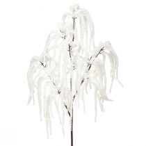 Artikel Dekorativ gren gråpil vinterdekoration vitt glitter 82cm 2st