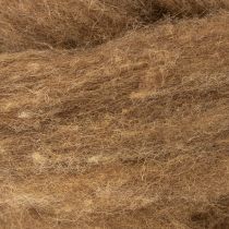 Artikel Ullsnöre, dekorativ ull, brunt, 2m. Ullsnöre, tovningsull för hantverk och blomsterdekorationer.
