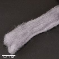 Artikel Dekorativ ull, ljuslila, 2m tovad ull för hantverk och blomsterdekorationer