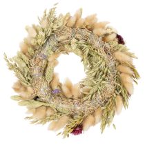 Artikel Krans av torkade blommor, festlig bordsdekoration för speciella tillfällen och säsonger, 25 cm