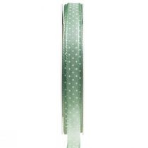 Presentband prickigt dekorband grönt mint 10mm 25m
