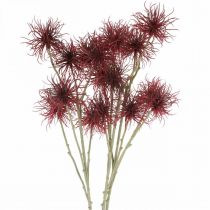 Xantium konstgjord blomma höstdekoration röd 6 blommor 80cm 3st