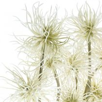 Xanthium konstgjord blomma grädde höstdekoration 6 blommor 80cm 3st
