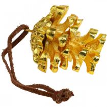 Artikel Kotte dekorationskottar för upphängning Guld H6cm