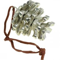 Artikel Kotte dekorativa kottar för upphängning av silver H6cm