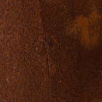 Artikel Rostfärgad sfärisk dekoration för rustik trädgårdsdesign, 14 cm, 2 stycken