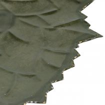 Artikel Dekorativa höstlöv i metall dekorativ skål Ø33/40cm set om 2