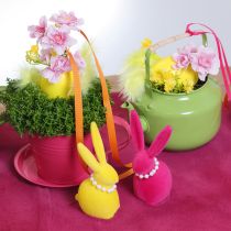 Artikel Planteringskopp med fat för kreativa trädgårdar, 11 cm, 6 stycken