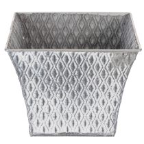 Artikel Zinkkruka med diamantmönster, H15cm