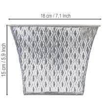 Artikel Zinkkruka med diamantmönster, H15cm