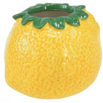 Citron dekorativ vas keramik blomkruka gul Ø8,5cm
