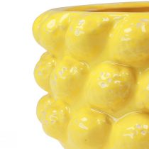 Artikel Planteringskärl citron keramik skål kruka gul Ø26cm H12cm