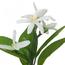 Deco gren citron och blommor konstgjord gren sommardekoration 26cm 4st
