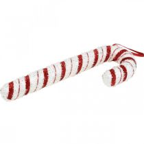 Artikel Deco Candy Cane Jul Röd Vit Randig H34cm