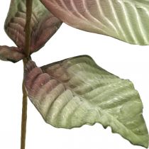 Konstgjord växtdeco-gren grön rödbrunt skum H68cm