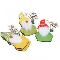 Artikel Vårdekorationstomte för upphängning av trädvärg med blomma H17cm 6 st