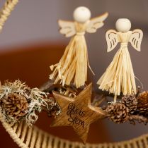 Artikel Adventsdekoration ängel dekorativa blomproppar 5×11cm 12 st