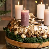 Artikel Adventsdekoration, juldekorationsstjärna, dekorativ stjärnjute B31cm 4 st