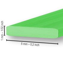 Artikel Aluminium platt tråd äppelgrön 5mm 10m